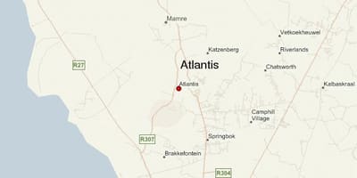 Карта Атлантис Кейптаун 