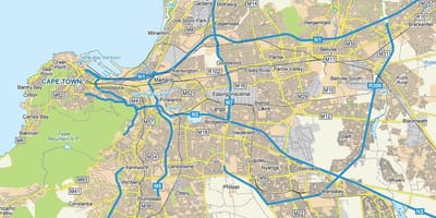 Карта Ланга Кейптаун
