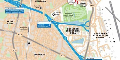 Карта индустрия аэропорта Кейптаун
