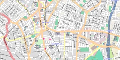 Карта воздушных карте Кейптауна