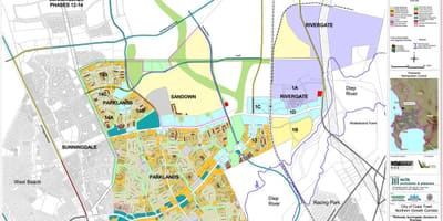 Карта парка Кейптаун 