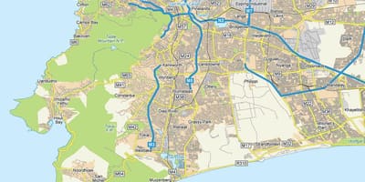Карта пламстед Кейптаун