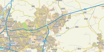 Карта brackenfell, так Кейптауне